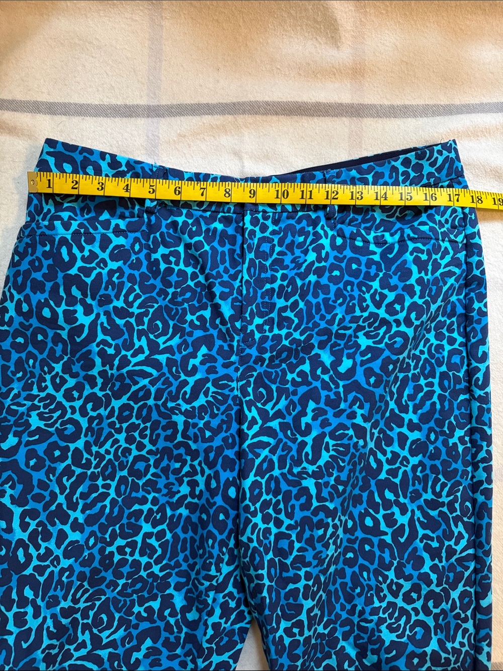 Lilly Pulitzer Vibrant Blue Leopard Print Pants - Picture 10 of 13